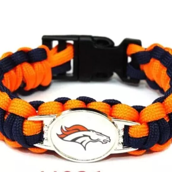 Denver Broncos NFL Paracord Bracelets !!!NEW!!! - Picture 1 of 2